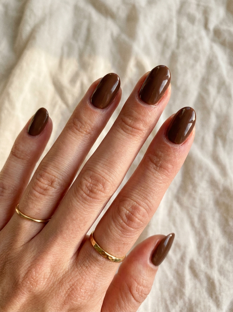 Deep Mocha Nails als Dark Fall Nails Inspiration 2026